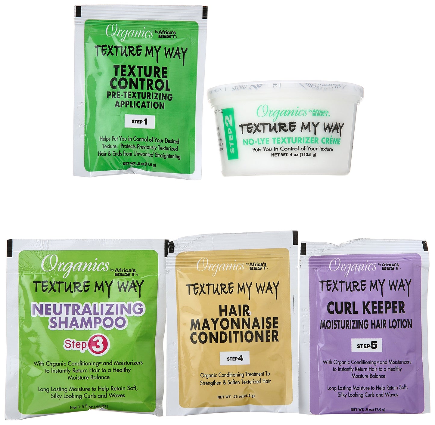 White Smoke Organics My Way No-Lye Organic Conditioning Texturizing System