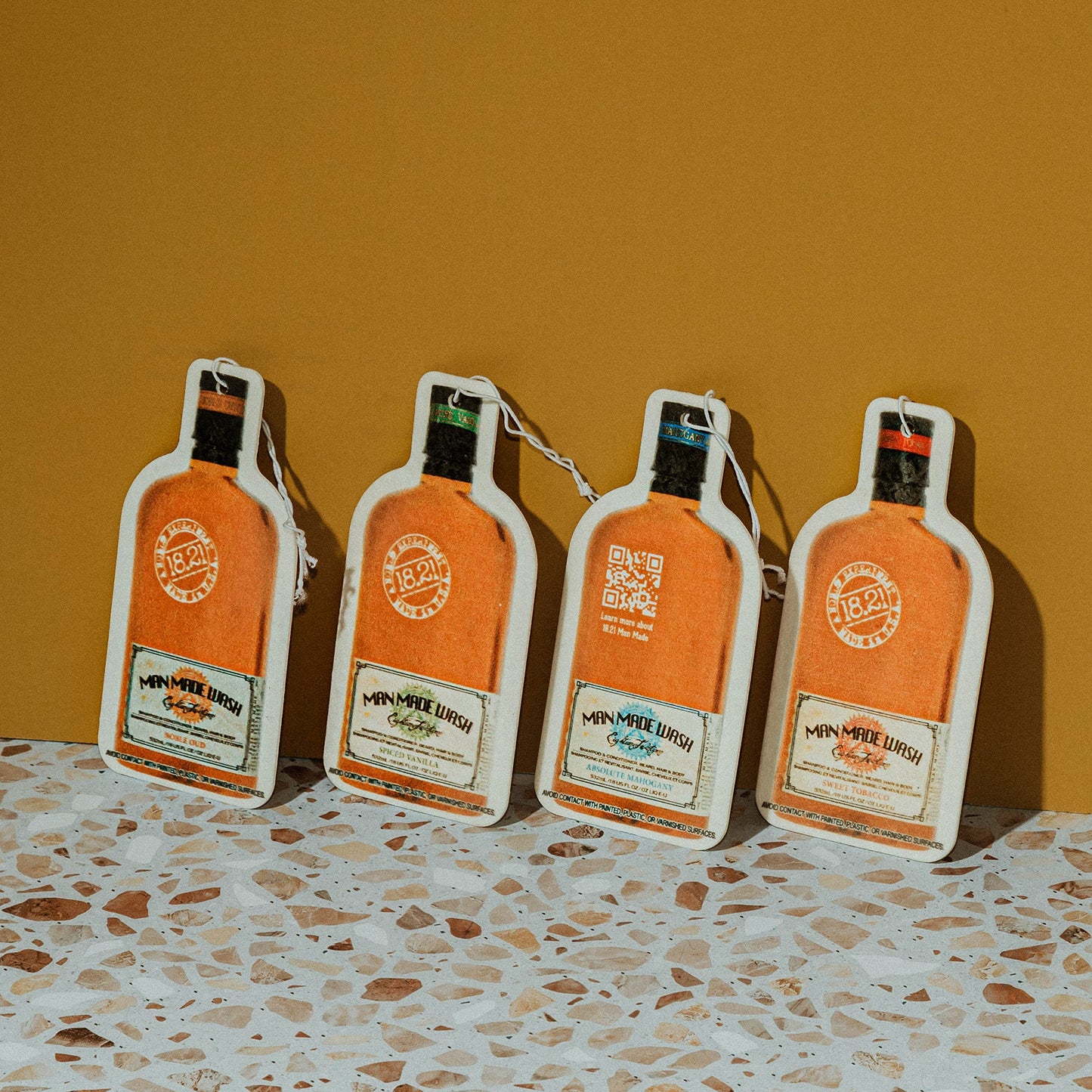 Sienna 18.21 Man Made Premium Hanging Air Freshener Luxurious Original Four-Scent Variety-Pack, Long Lasting Fragrance for Car, Gym Bag, Travel Luggage or Closet.