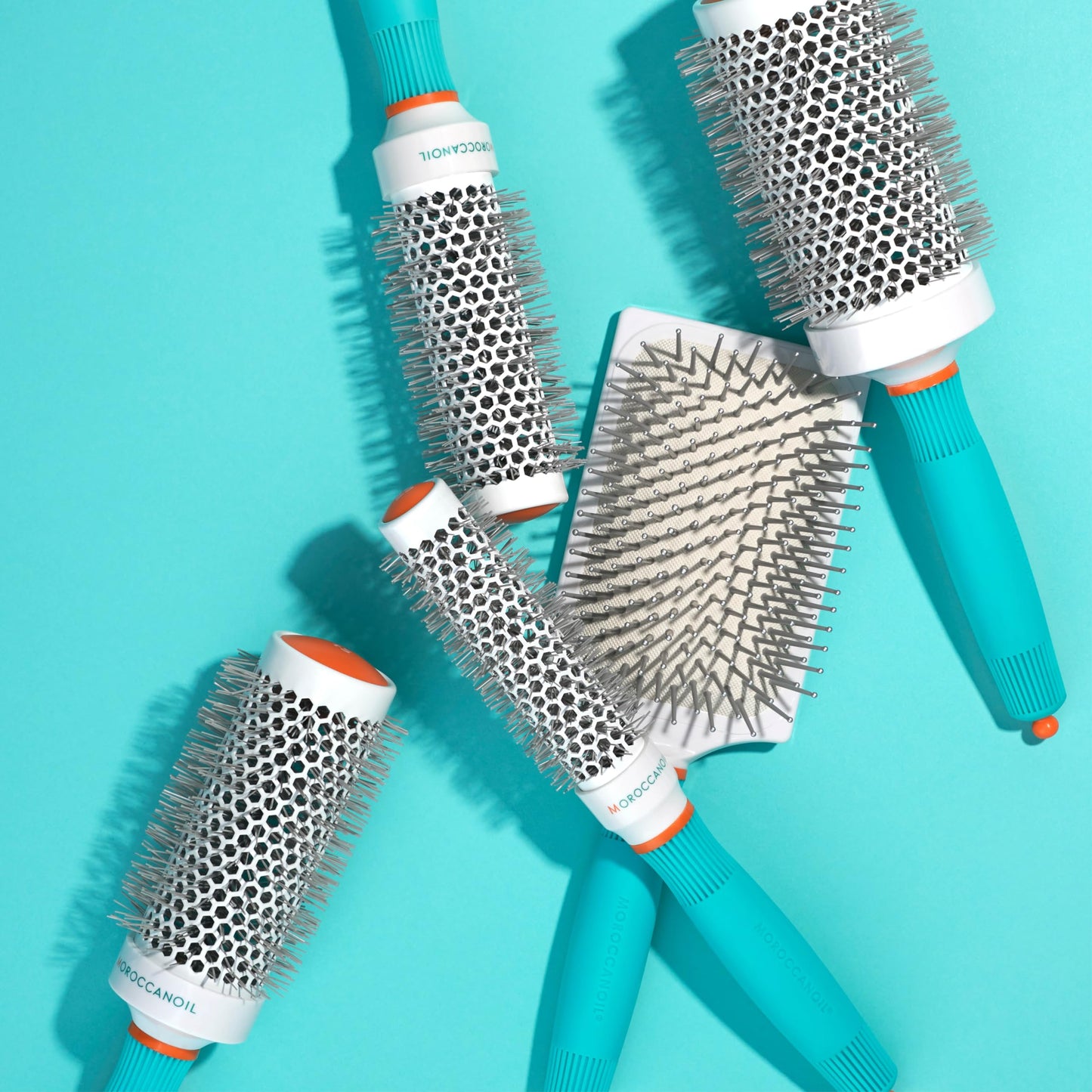 Aquamarine Moroccanoil Ionic Paddle Brush