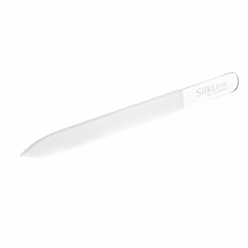 White Smoke Silkline Glass Nail Files Doube-Sided GLASSFILENC 36002