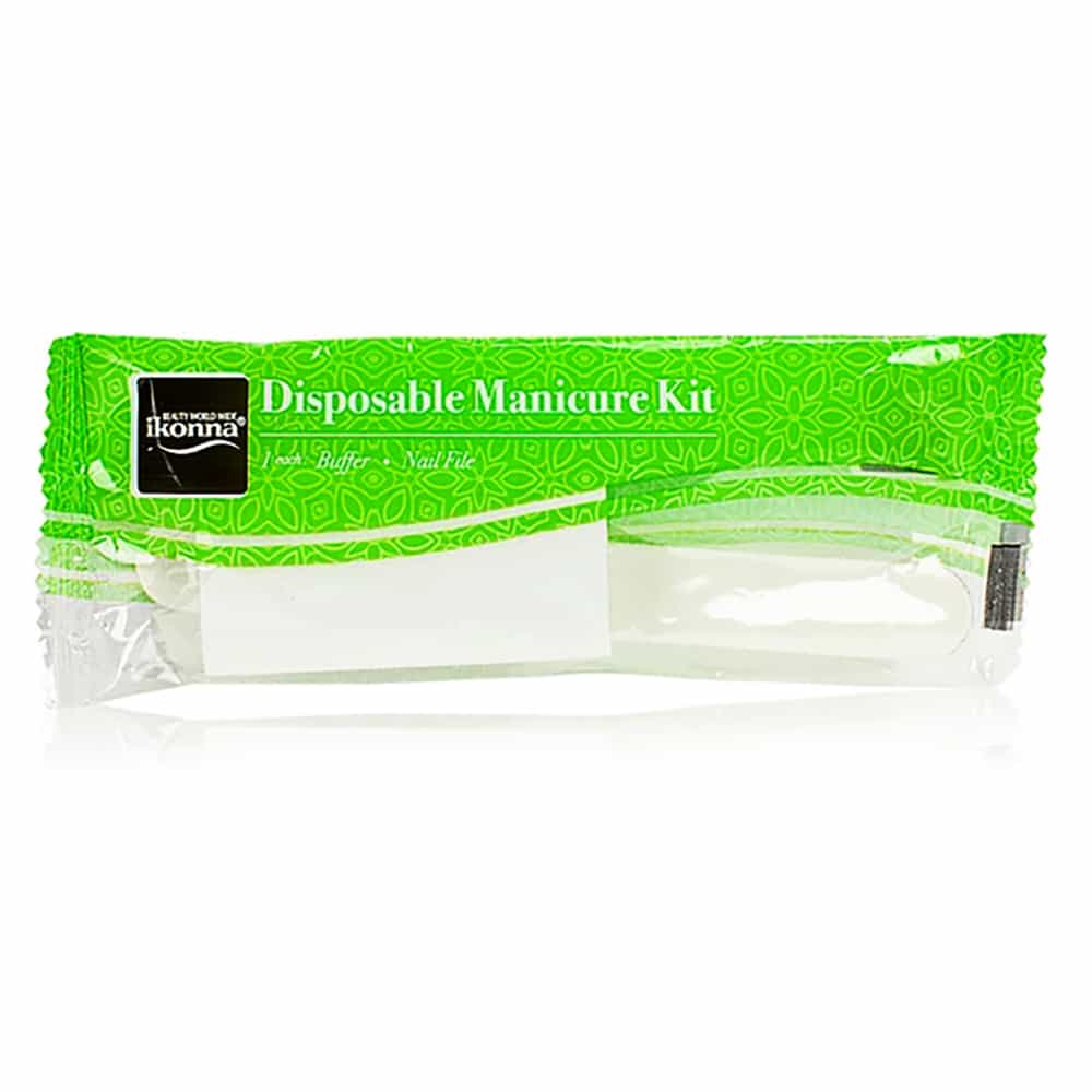 Lavender Ikonna Disposable Manicure Kit 2pcs White - WB-DMS2/47856
