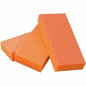 White Smoke Dixon 2-Way Buffer Slim Orange White G80/100 EA (500Pcs/Cs)