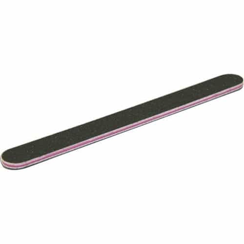 White Smoke Nail File Black 100/100 Washable Serrated Plum 24113