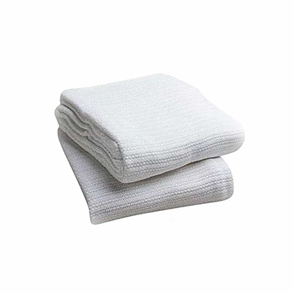 White Smoke LinenSense White Thermal Blanket 80" x 80" - TB-01-W
