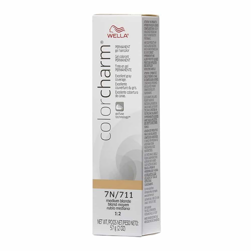 Light Gray Wella C.C. Gel Hair Color 7N/711 Medium Blonde 2 oz 02911