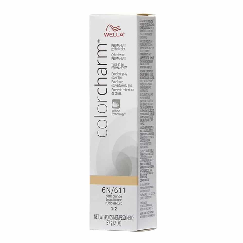 Light Gray Wella C.C. Gel Hair Color 6N/611 Dark Blonde 2 oz 02912