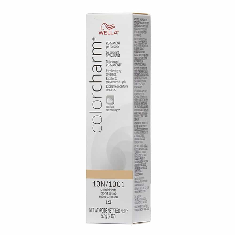 Light Gray Wella C.C. Gel Hair Color 10N/1001 Satin Blonde 2 oz 02918