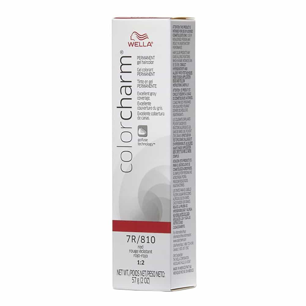 Light Gray Wella C.C. Gel Hair Color 7R/810 Red 2oz 02922