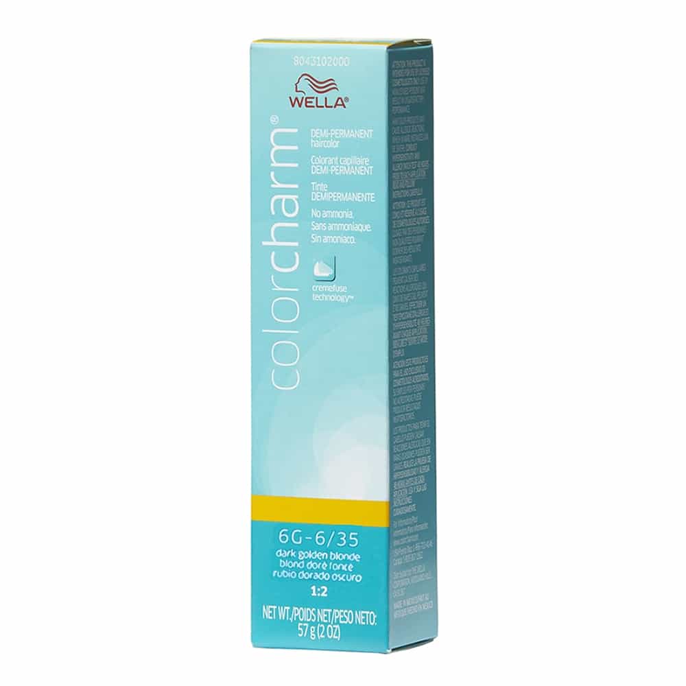 Light Blue Wella C.C. Hair Color 6G-6/35 Dark Golden Blonde 2 oz 02950
