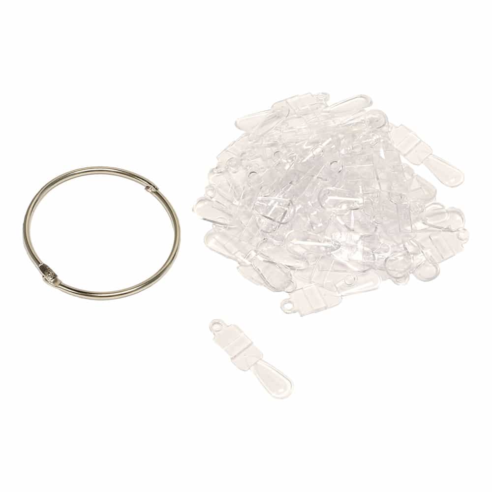 White Smoke 50 Compact Tips On Ring Clear PD116CL