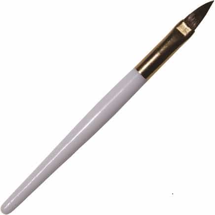 White Smoke Dante Deluxe Lip Brushes White Handle/Gold Ferrule 25pk 782G