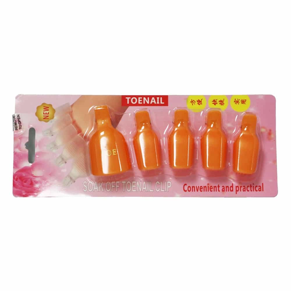 Gray Cre8tion Resuable Soak Off Toenail Clip 5pcs, 10183/24028