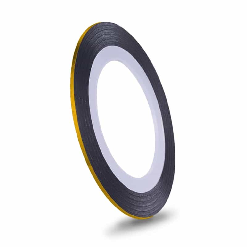 White Smoke Nail Art Striping Tape - 0.5mm - Laser Gold