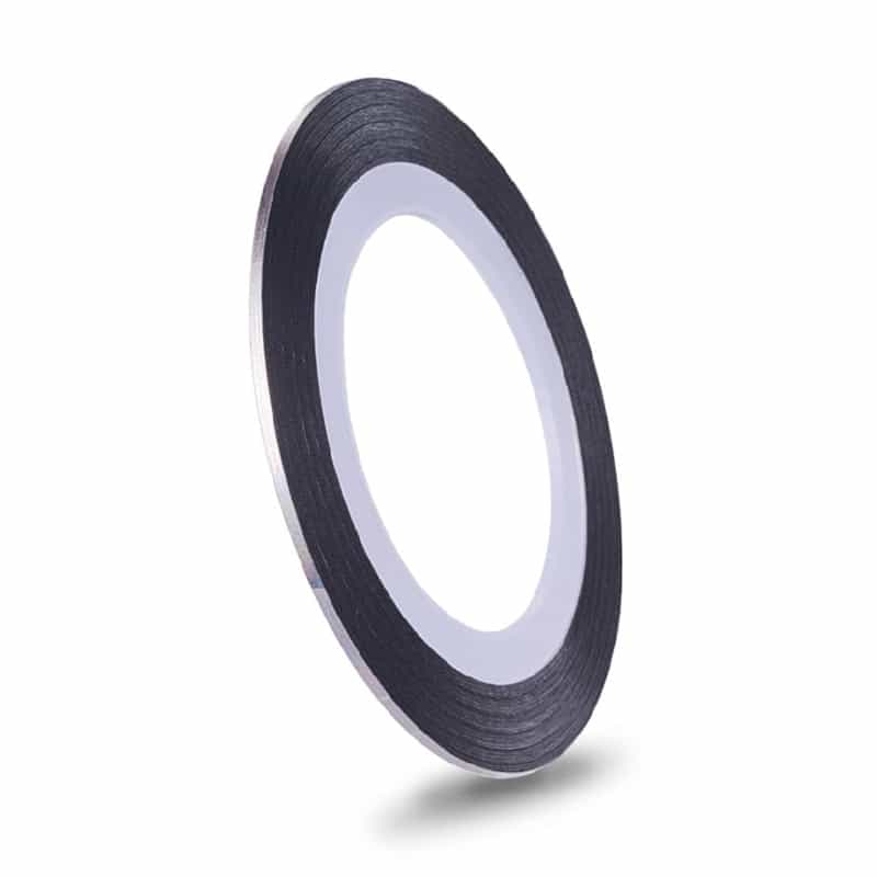 White Smoke Nail Art Striping Tape - 0.5mm - Laser Silver