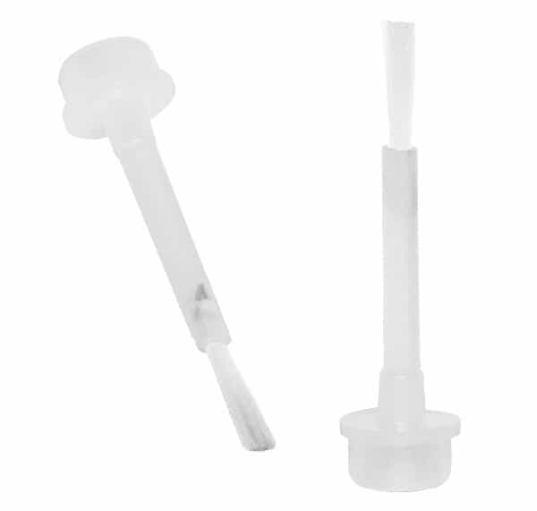 White Smoke Berkeley Premium Long Flat Nail Polish Brush-White BT456-WH
