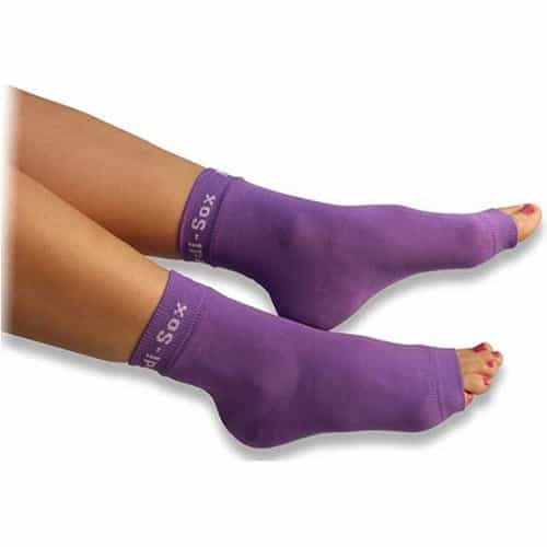White Smoke Ultra Pedi-Sox Solid Violet/White Logo PSL-628