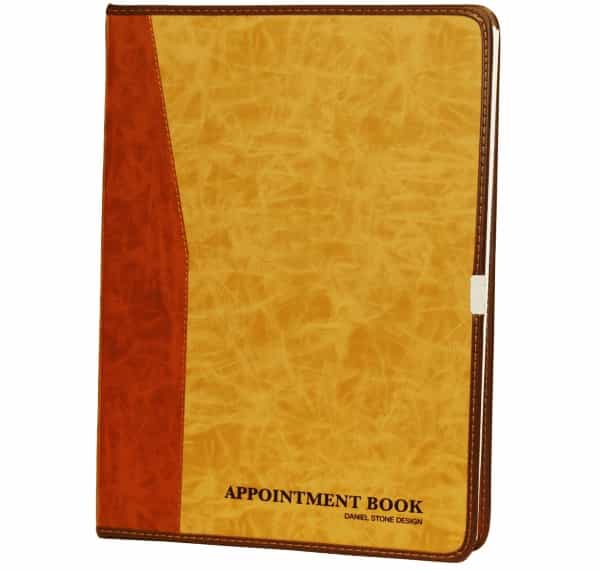 Goldenrod Daniel Stone Beige-Tan Leather Appointment Book 200pgs AB214