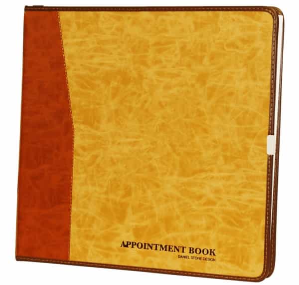 Goldenrod Daniel Stone Beige-Tan Leather Appointment Book 200pgs AB216