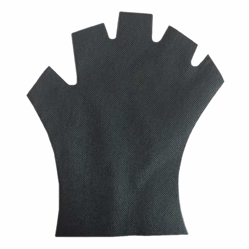 White Smoke Disposable Non-Woven Gloves W/Fingertips Cut Off 25pr DSG-BK