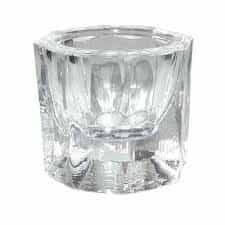 White Smoke Glass Dappen Dish Clear No Lid 04507