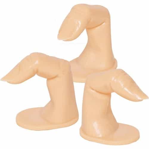White Smoke Berkeley Practice Finger For Acrylic - Mold In Tip DH501