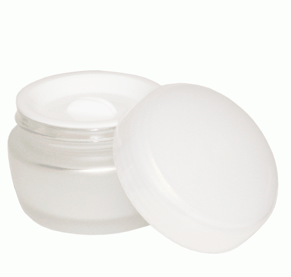 Lavender Berkeley Glass Jar W/Sealed Disc And Pearl Cap 30g BT803PE