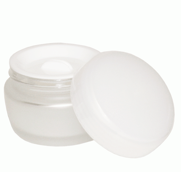 Lavender Berkeley Glass Jar W/Sealed Disc Pearl Cap-60g BT805-PE