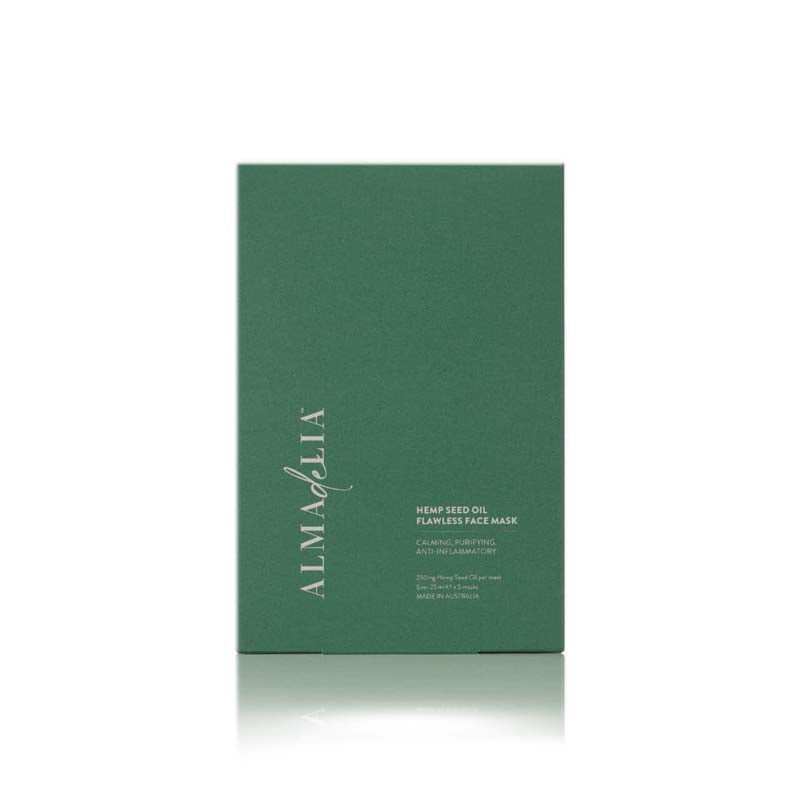 Dark Slate Gray ALMAdeLIA Hemp Seed Oil Flawless Face Mask 5/pack