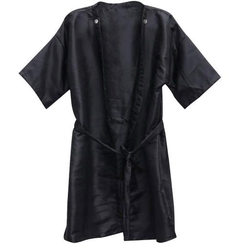 White Smoke Allure Client Kimono Black