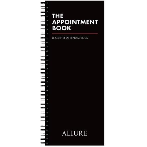 Black Allure Appointment Book - 2 Column