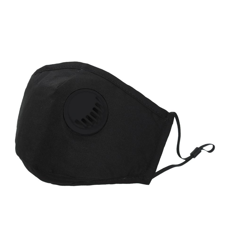 Black Allure Reusable Valve Face Mask