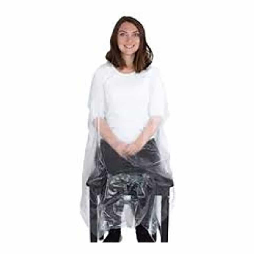 White Smoke Dannyco Disposable Capes 50pcs BESPECAPE1C