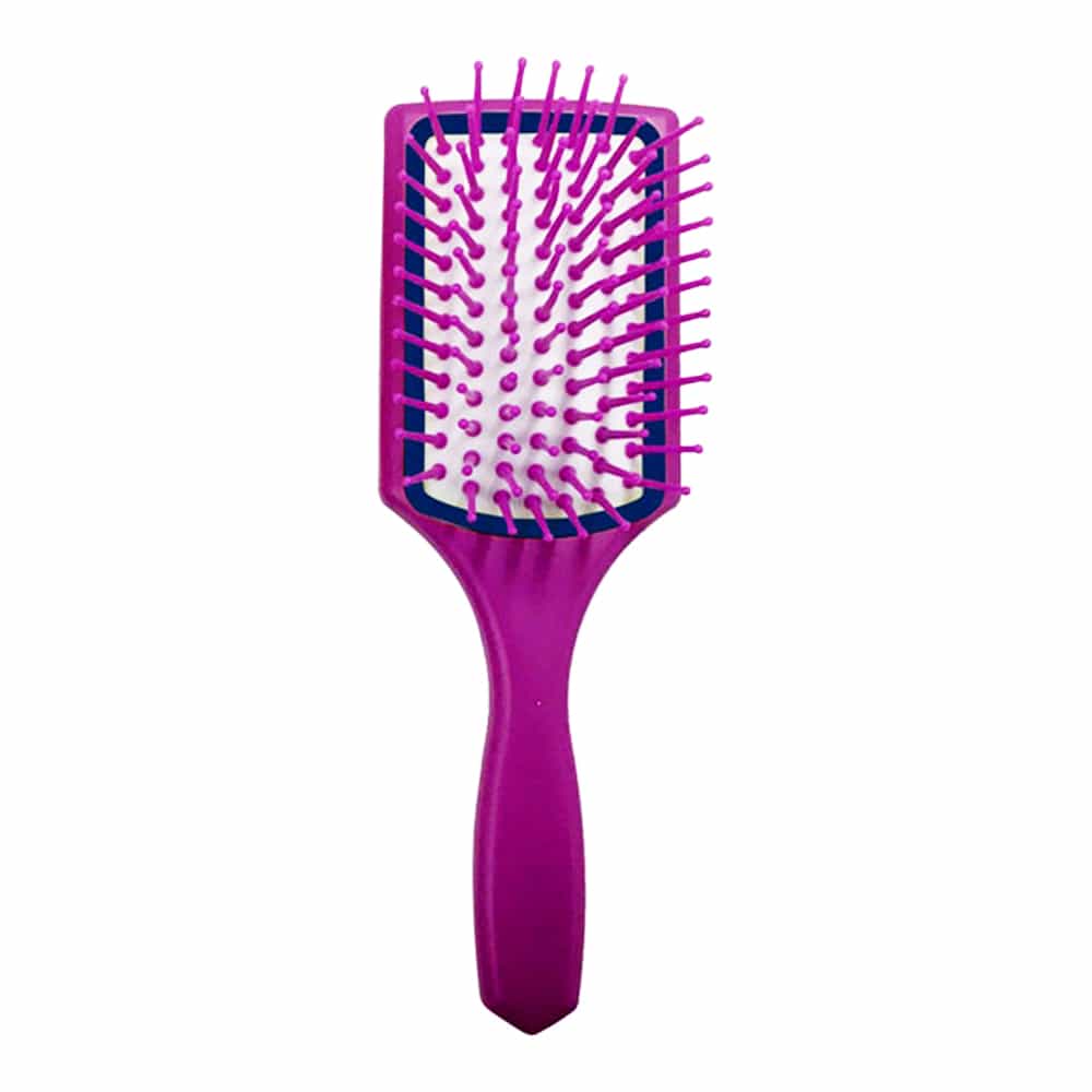 White Smoke Dannyco Cushion Brush With Mirror - Purple BRMIRRPKDEC/02206