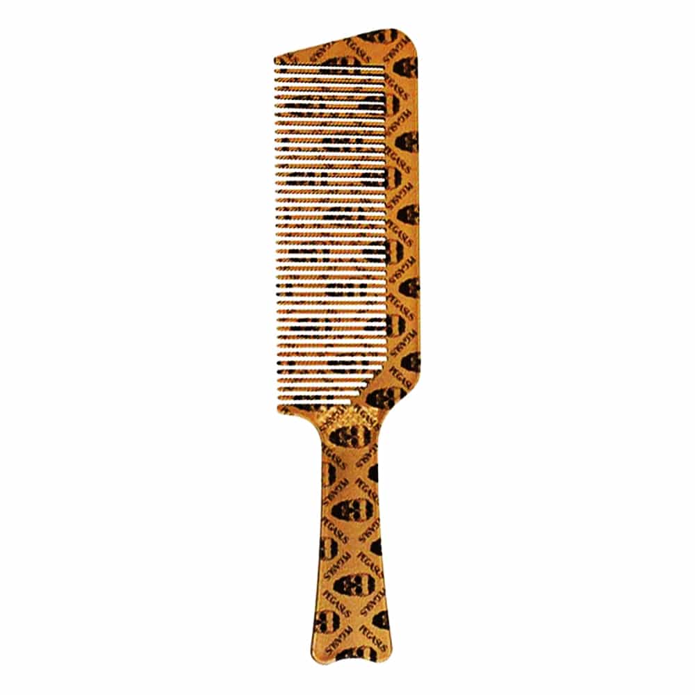 White Smoke Pegasus Skulleto Clipper Comb 8.6" Gold PEGSK514AGC/02739