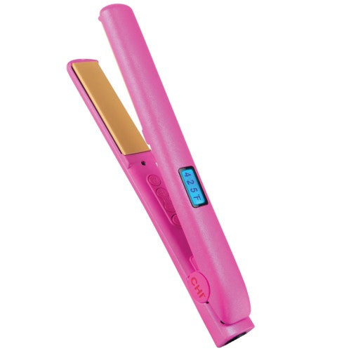 White Smoke CHI Digital 1" Hairstyling Iron Pink