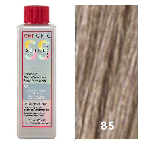 White Smoke CHI Shine Shades 8S Medium Silver Blonde 3oz