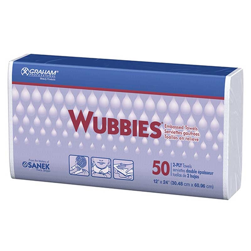 White Smoke Graham Beauty Wubbies Towels 24x12 50/pack