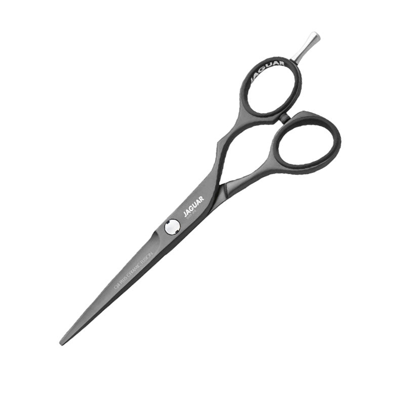 White Smoke Jaguar Silver Line Matte Black Shears 5.5in