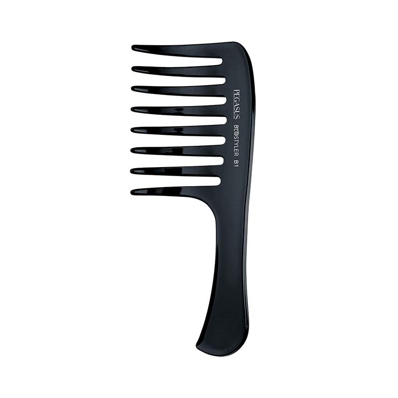 White Smoke Pegasus Curved Blostyler Comb