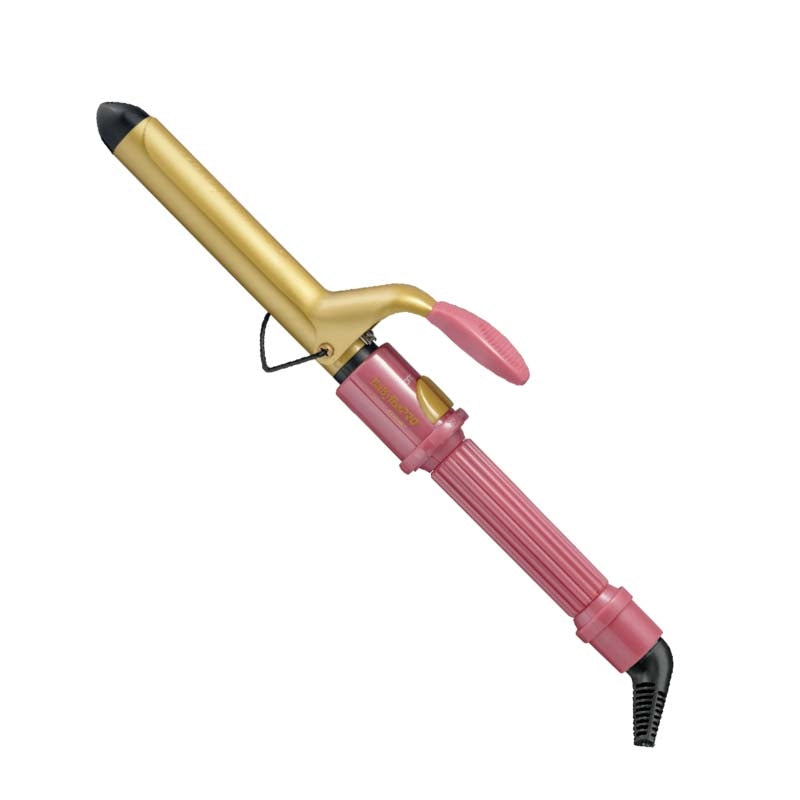 White Smoke BaBylissPRO Wild Orchid Ceramic Curling Iron 1in