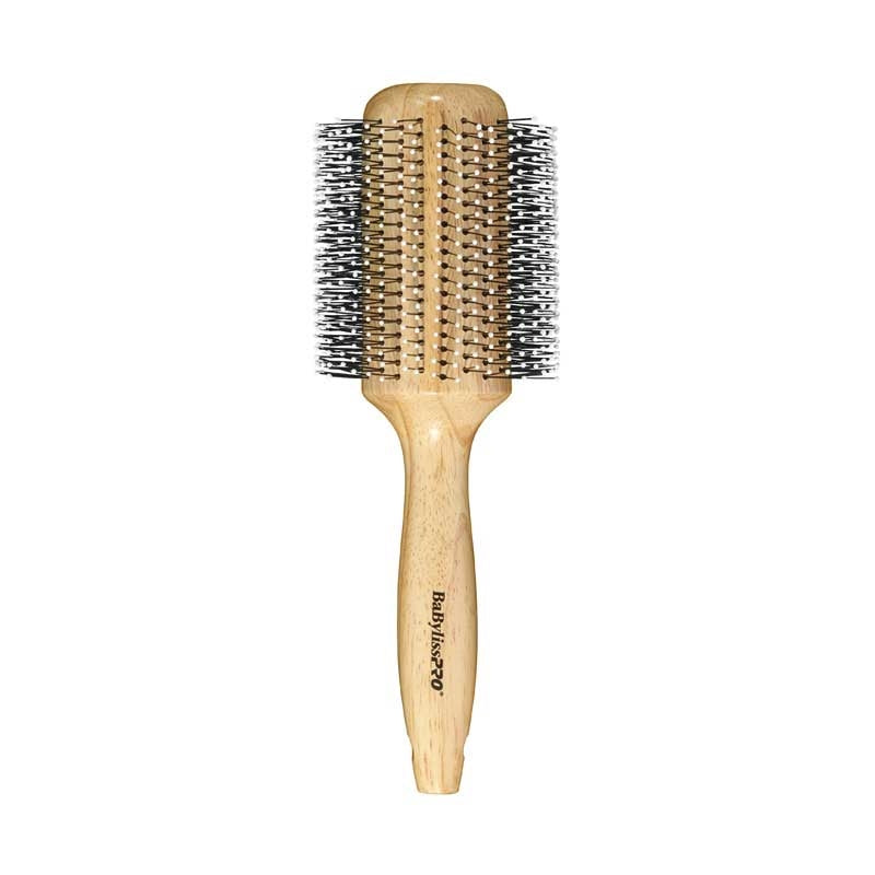 White Smoke BaBylissPRO Wood Blow Dry Brush 50mm