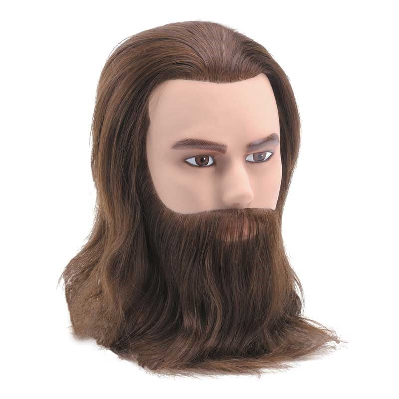 White Smoke BaBylissPRO Deluxe Male Mannequin 68 inch with Beard