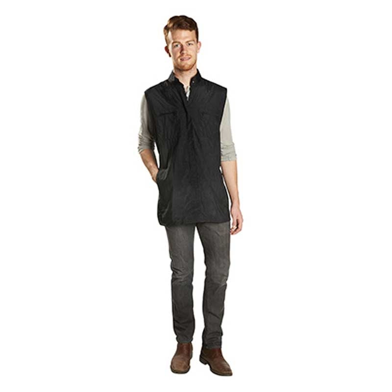 White Smoke BaBylissPRO Unisex Zippered Vest With Mesh Back Black