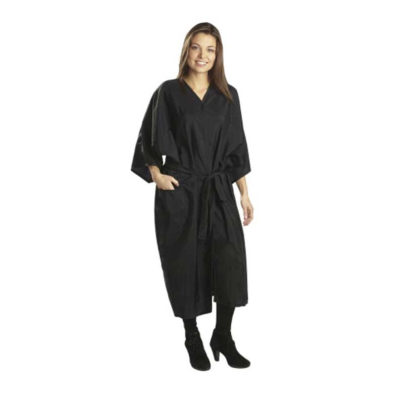 White Smoke BaBylissPRO Nylon Kimono Black