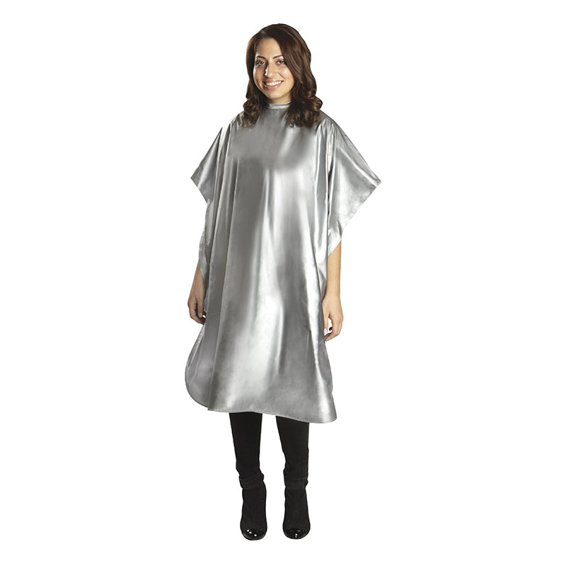 White Smoke BaBylissPRO Soft Vinyl Cape 36x56 Silver
