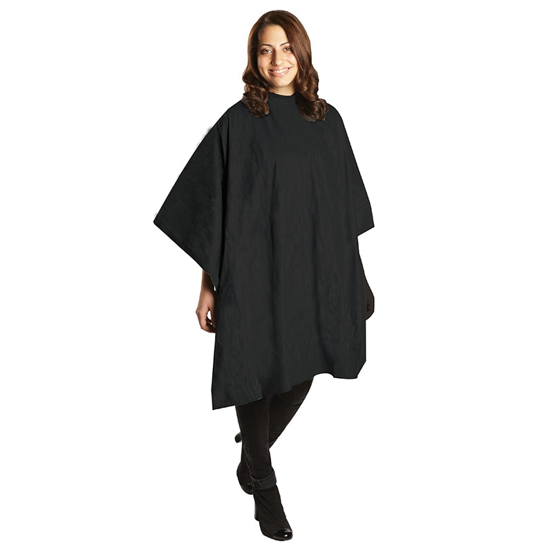 White Smoke BaBylissPRO AllPurpose Cape Black Velcro w/flap