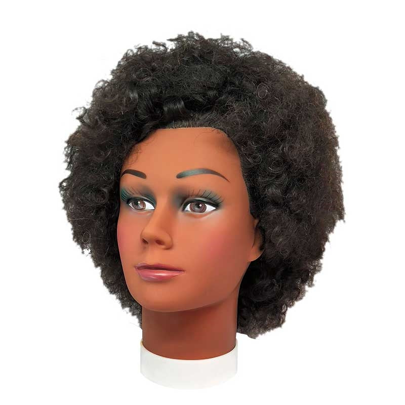 White Smoke BaBylissPRO Female Mannequin with Afro