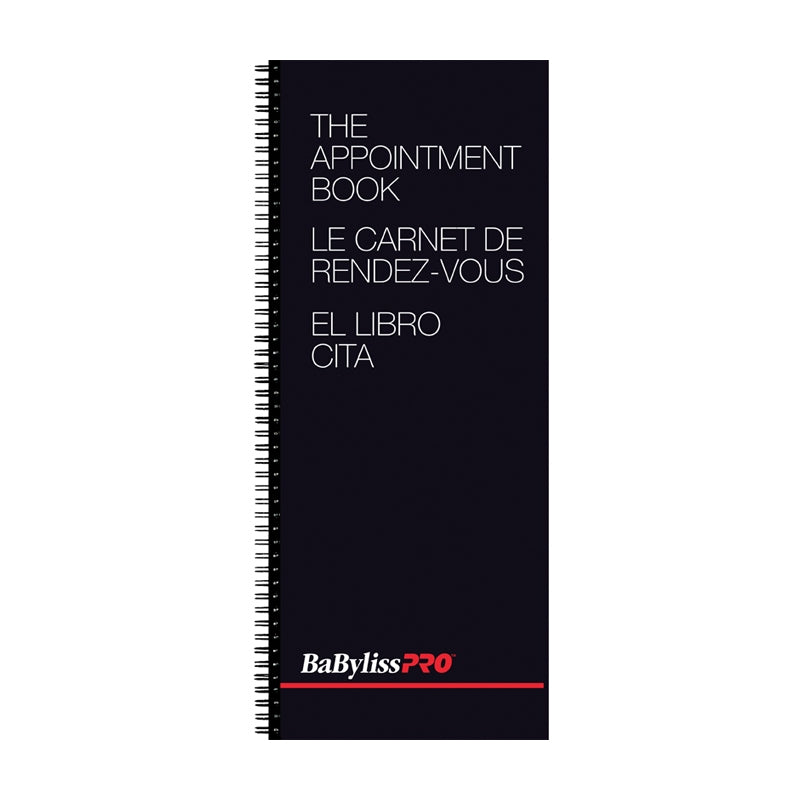 Black BaBylissPRO Appointment Book 2 Columns