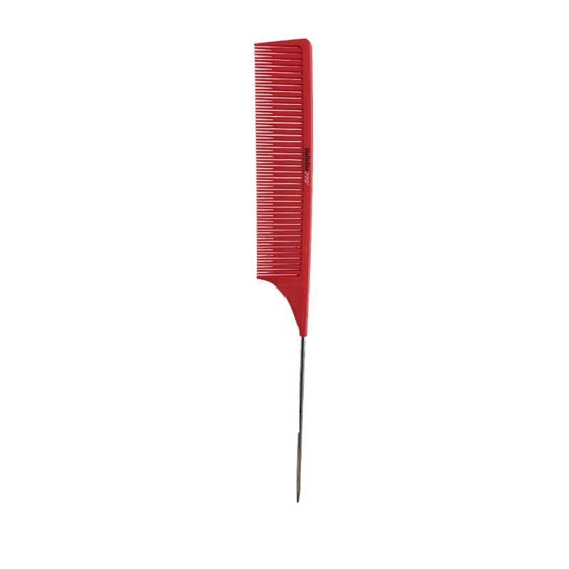 White Smoke BaBylissPRO Color Comb with Plastic Pintail Red