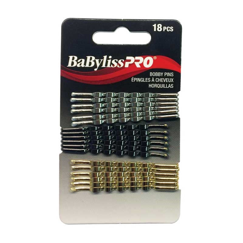 Dark Slate Gray BaBylissPRO Fashion Bobby Pin Set 18pc